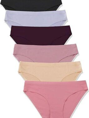Womens Seamless Underwear Stretch No Show Bikini Panties Silky Invisible Hipster